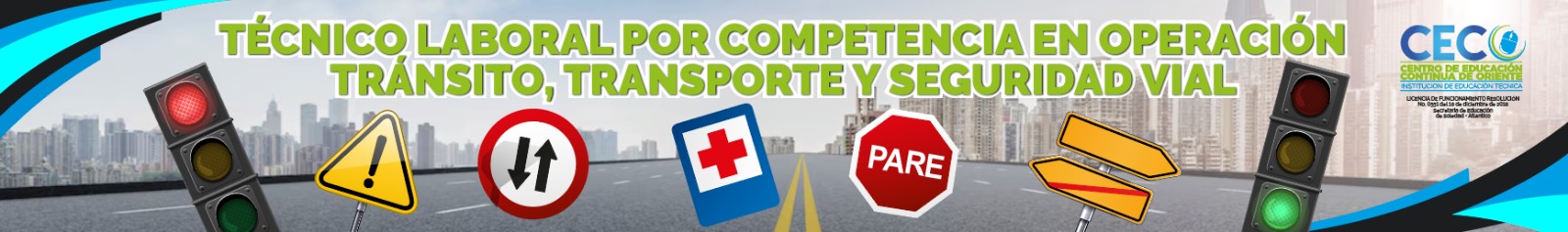 banner transito, transporte y seguridad vial