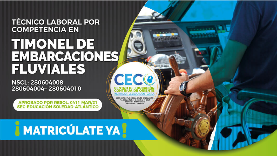 tecnico laboral por competencia en timonel de embarcaciones fluviales